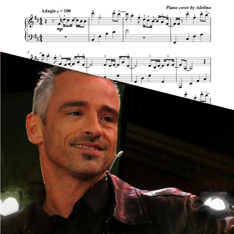“Un angelo disteso al sole” – Eros Ramazzotti – Piano Sheet Music