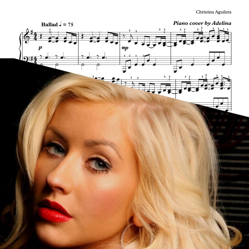 “The Voice Within” – Christina Aguilera – Piano Sheet Music