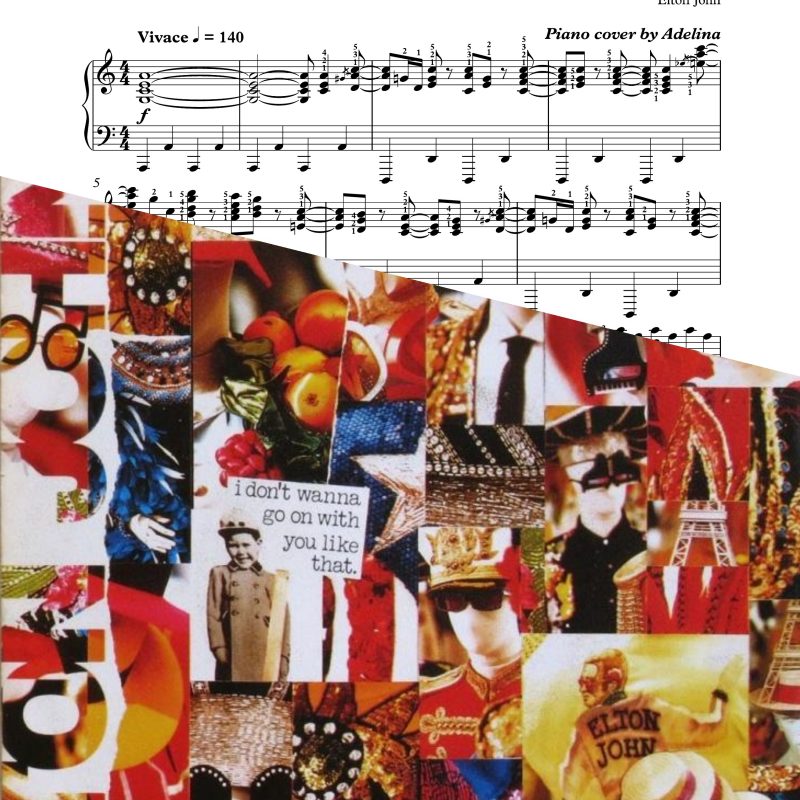“I don’t want to go on with you like that” – Elton John – Piano Sheet Music