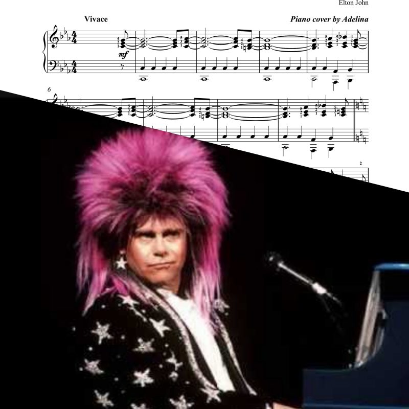 “I’m still standing” – Elton John – Piano Sheet Music