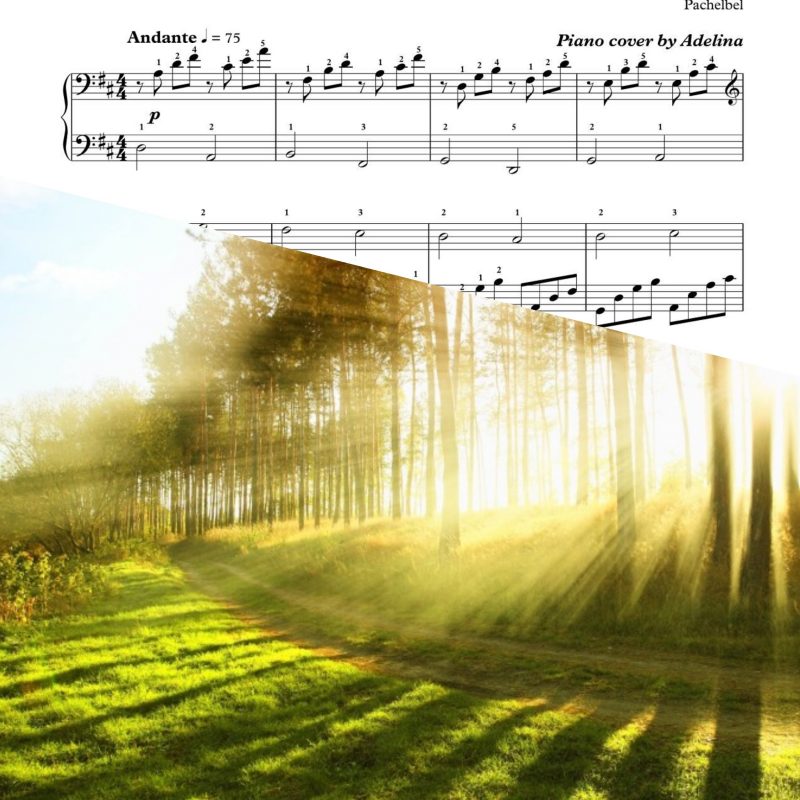“Canon in D” – Pachelbel – Piano Sheet Music