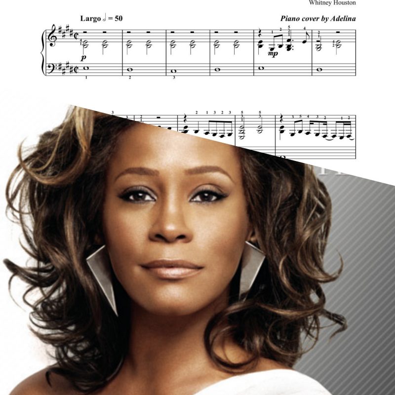 “I look to you” – Whitney Houston – Piano Sheet Music