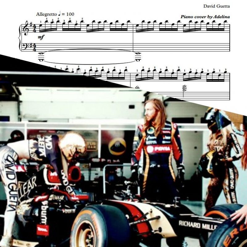 “Dangerous” – David Guetta – Piano Sheet Music