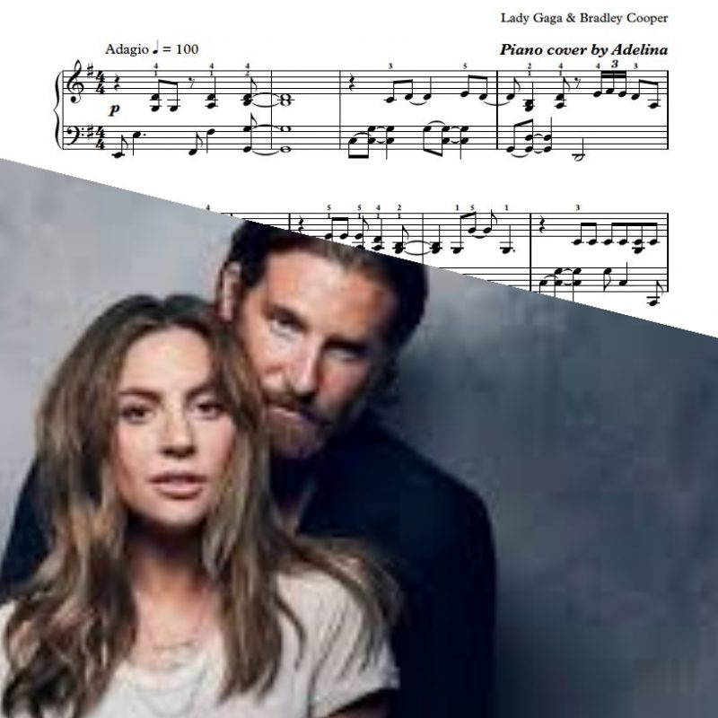 “Shallow” – Lady Gaga, Bradley Cooper – Piano Sheet Music