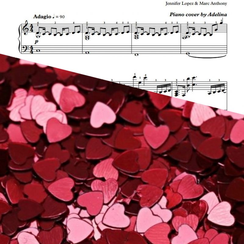 “No Me Ames” – Jennifer Lopez & Marc Anthony – Piano Sheet Music