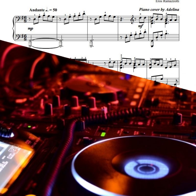 “Se Bastasse Una Canzone” – Eros Ramazzotti – Piano Sheet Music