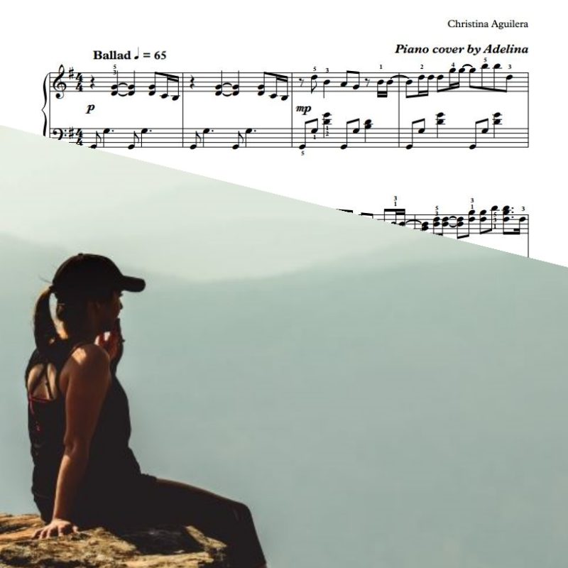 “The Voice Within” – Christina Aguilera – Piano Sheet Music
