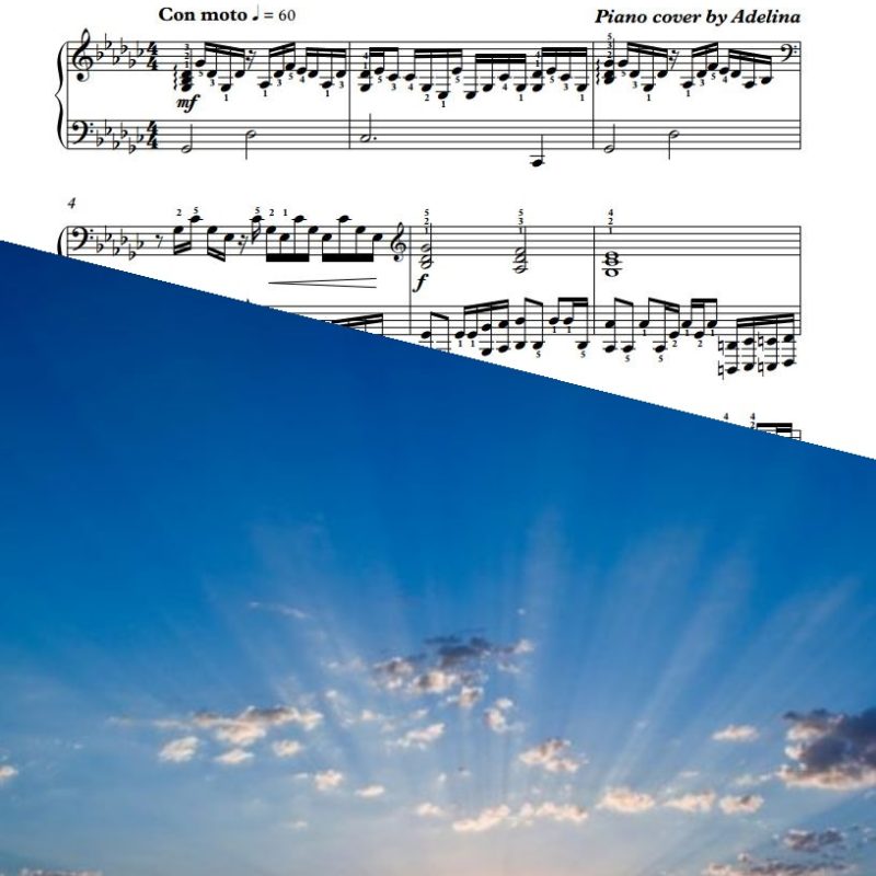 “Knockin’ On Heaven’s Door” – Guns N’ Roses – Piano Sheet Music